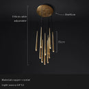 DecorBites™ Crystal Water Drop Ceiling Chandelier for Classic Living Room Decor