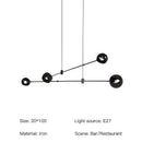 DecorBites™ LED Chandelier: Modern Designer Pendant Lights for Living, Dining Room, Kitchen.