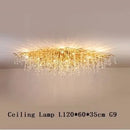 DecorBites™ Crystal LED Chandelier: Modern Light Luxury Water Drop Design for Home Decor