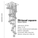 DecorBites™ Crystal Ball Chandelier: Stylish Meteor Shower Lighting for Restaurant, Bar, and Home