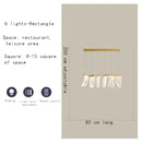 DecorBites™ LED Art Acrylic Pendant Light for Modern Luxury Staircase Chandelier
