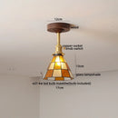 DecorBites™ Glass Wood LED Ceiling Light Nordic Design for Living Room & Corridor