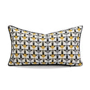 DecorBites™ Geometric Elephant Chenille Cushion Cover, Soft Fringed Pillow Case, Home Decoration