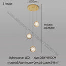 DecorBites™ Crystal Ball Chandelier: Modern Loft & Staircase Hanging Light for Home, Hotel & Mall