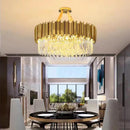 DecorBites™ Crystal LED Pendant Lights: Luxury Gold Plating Metal Hanging Lamp for Living, Dining, Bedroom