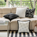 DecorBites™ Geometric Jacquard Cushion Cover 45*45 Modern Design Sense Pillowcase