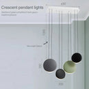 DecorBites™ Crescent Moon Chandelier for Dining Room, Coffee Shop, Kitchen Island, and Bar