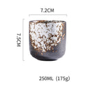 DecorBites™ Coarse Ceramic Tea Cup Set - 250ml Originality Coffee Mug