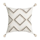DecorBites™ Geometric Embroidery Cushion Cover with Tassel, Home Decor Pillowcase, Various Sizes
