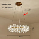 DecorBites™ Crystal Flower Chandelier: Nordic Luxury Lighting for Home Decor & Restaurant