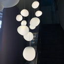 DecorBites™ Cobblestone Glass LED Pendant Lights Chandelier for Villa Hotel Loft Stairway