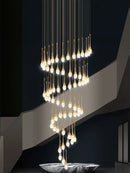 DecorBites™ Crystal Bubble Chandelier: Modern Duplex Living Room Villa Decoration Luminaire