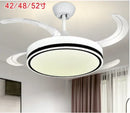 DecorBites™ LED Fan Lamp: Modern Invisible Ceiling Chandelier for Living Room, Bedroom & Dining Room