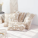 DecorBites™ Leaves Embroidered Pillow Cover - 45*45 Decorative Cushion for Living Room