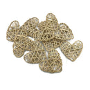 10pcs 5cm/6cm/7cm Rattan Wicker Hearts DIY Heart Wicker Natural Wicker Rattan Ball for Home Wedding Table Decoration