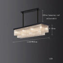 DecorBites™ Crystal LED Chandelier: Minimalist Luxury Lighting for Dinning Table