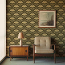 Scalloped Coneflower Wallpaper - Vintage Floral Elegance