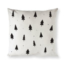 Christmas Trees Cotton Canvas Holiday Pillow Cover