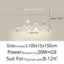 DecorBites™ LED Chandelier: Modern Minimalist Pendant Light for Dining Room, Kitchen, Home Lighting