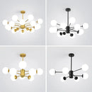 DecorBites™ Glass Ball Pendant Lights Modern Nordic Chandelier LED Living Room Decor