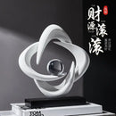 DecorBites™ Abstract Resin Sculpture Figurine for Home Decor & Table Centerpiece