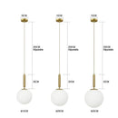 DecorBites™ Glass Ball LED Pendant Chandelier for Bedroom Dining Room Kitchen Island