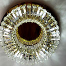DecorBites™ Crystal Glass Round Ceiling Chandelier: Luxury Modern LED Indoor Lighting for Home Decor
