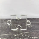 DecorBites™ Crystal Geometric Puzzle Glass Sculpture Home Decor Figurine