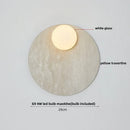 DecorBites™ Glass Globe LED Wall Lamp Nordic Modern Stone Bathroom Mirror Light