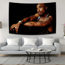 DecorBites™ 2Pac Tapestry Hip-Hop Style Wall Hanging for Home Décor and Dormitory
