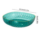 DecorBites™ Crystal Fruit Plate: Multipurpose Snack & Candy Storage Tray