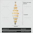 DecorBites™ Crystal Staircase Chandelier: Luxurious European Style for Villa Living