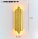 DecorBites™ Golden LED Tube Wall Sconce Light for Living Room, Dining Hall, Stair Decor