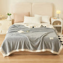 DecorBites™ Coral Fleece Blanket: Super Soft Single Size Sofa Cover for Office, Cozy Nap Blanket
