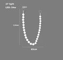 DecorBites™ Glass Gold Pendant Light for Living Room Luxury Bubble Necklace