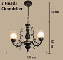 DecorBites™ Glass Shade Ceiling Chandelier for Home Decor Lighting