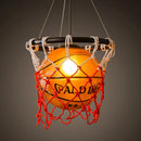 DecorBites™ Basketball Pendant Light: Creative Decorative Chandelier for Restaurant, Cafe, Bedroom.