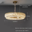 DecorBites™ Crystal Ceiling Chandelier, Nordic Luxury Double Lampara for Dining Table