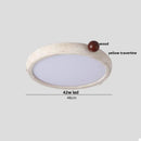 DecorBites™ LED Ceiling Light Fixture Yellow Stone White PE Shade Plafond Lamp