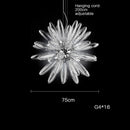 DecorBites™ LED Large Globe Chandelier with Glass Lampshades - Chrome or Gold Hardware