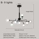 DecorBites™ Glass Ball Pendant Chandelier for Living Room Bedroom Dining Room