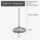 Modern amber glass pendant light bedroom gold accents