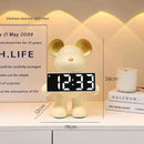 DecorBites™ Elegant Bear Clock Ornament for Home Decor and Living Room Craftmanship