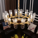 DecorBites™ Glass LED Ceiling Chandelier for Living Room Bedroom Restaurant Hotel Kitchen Luxe Lighting