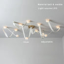 DecorBites™ Leather Marble Pendant Lights Luxury Dimmable Fixture Easy Installation Bedroom Living Room Lamp