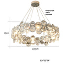 DecorBites™ Crystal Magic Ring Dimmable LED Pendant Light for Living Room & Foyer
