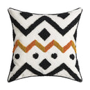 DecorBites™ Geometric Embroidery Cushion Cover with Tassel, Home Decor Pillowcase, Various Sizes