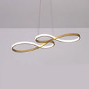 DecorBites™ Gold LED Chandelier: Modern Nordic Dining Room Pendant Lights, Ideal for Kitchen, Bar, Office.