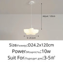 DecorBites™ Cloud White Modern Chandelier Floating Pendant Lamp Kitchen Island Light