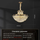 DecorBites™ Crystal Chandelier: Modern Nordic Luxury for Living Room, Dining Room, Bedroom